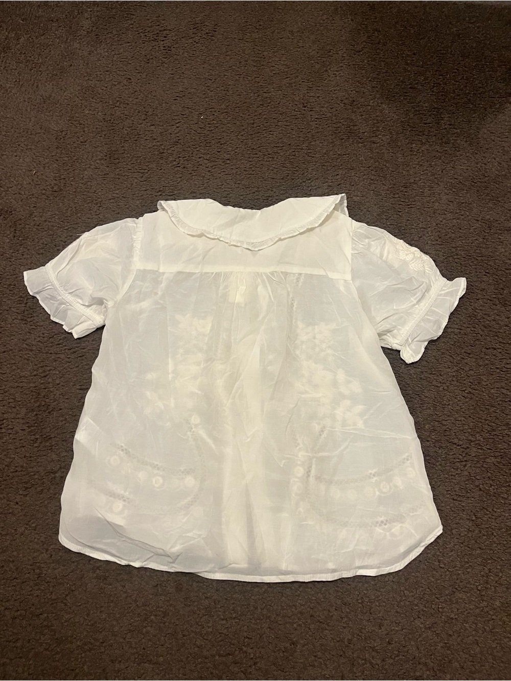 Anthropologie Pilcro Kiera Floral Dainty White Blouse NWT NEW - Picture 5 of 12